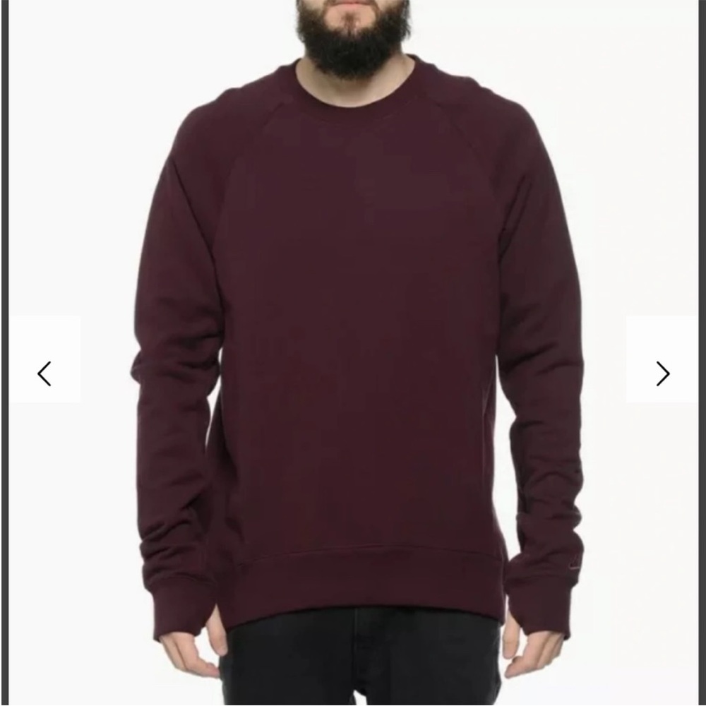Nike SB Everett Skateboarding Crewneck Sweatshirt in burgundy/maroon